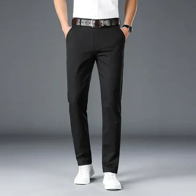 Men's slim-fit trousers front view