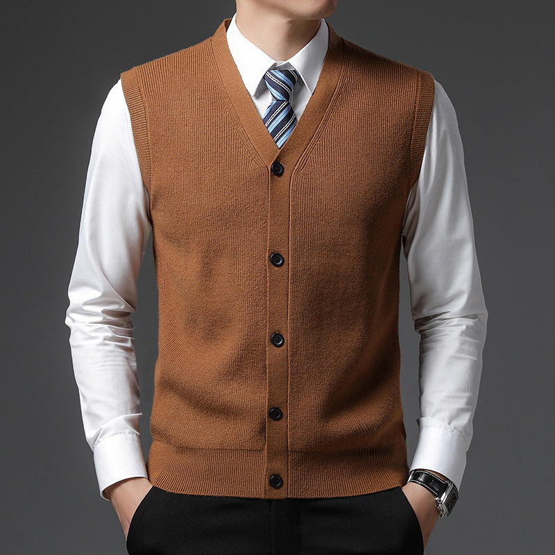 Slim fit waistcoat side view