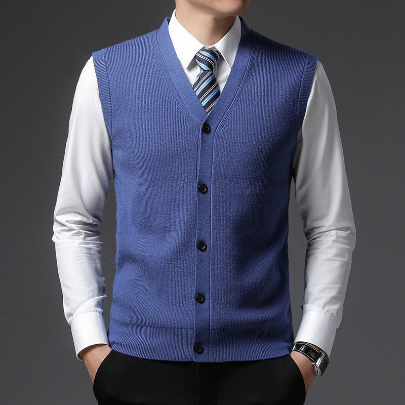 Waistcoat styled with shirt and tie