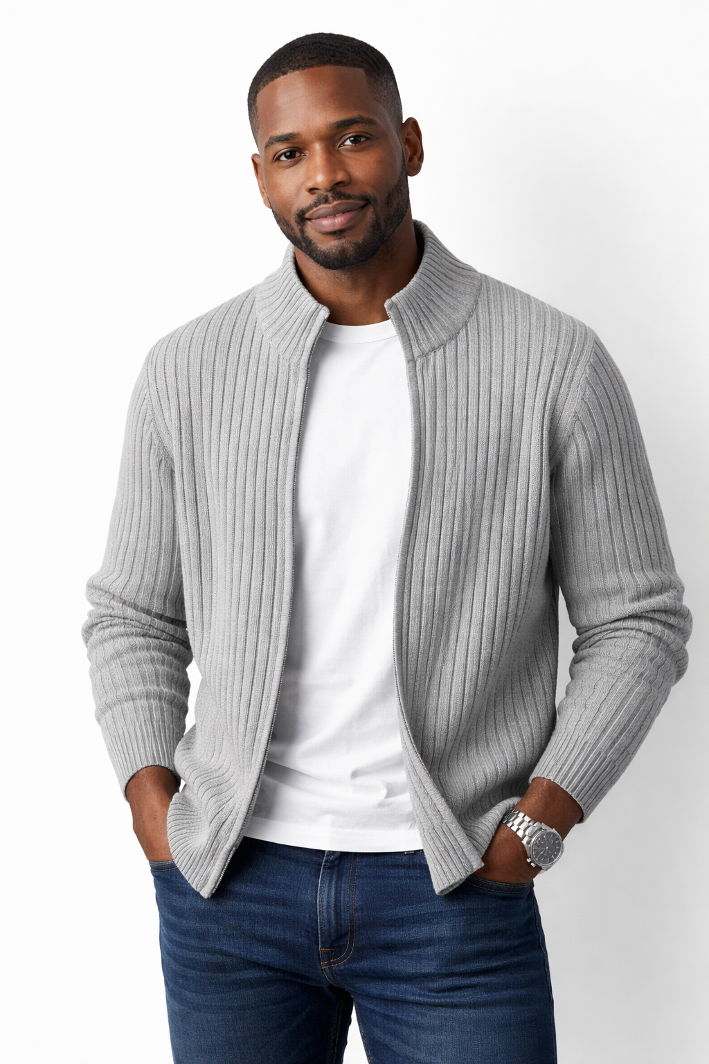 Men's gilet back view