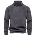 Fleece quarter-zip pullover front view