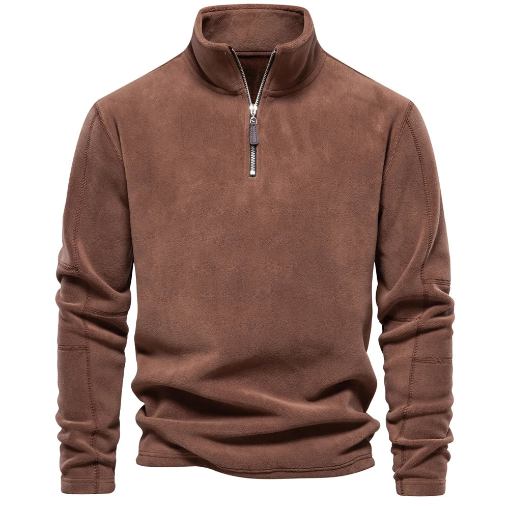 Fleece quarter-zip pullover color variation