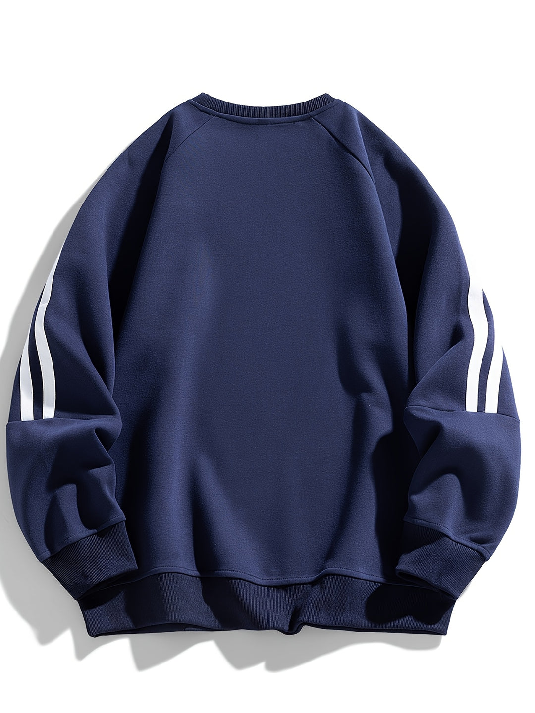 Men's crew neck sweater full length view