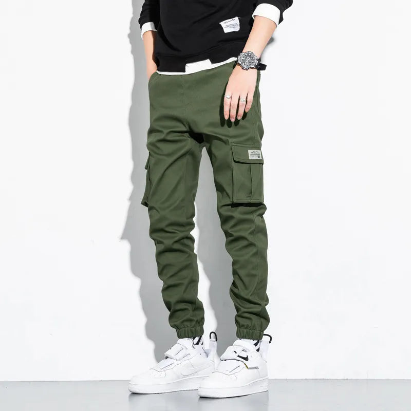 Side view showing cargo pocket detail