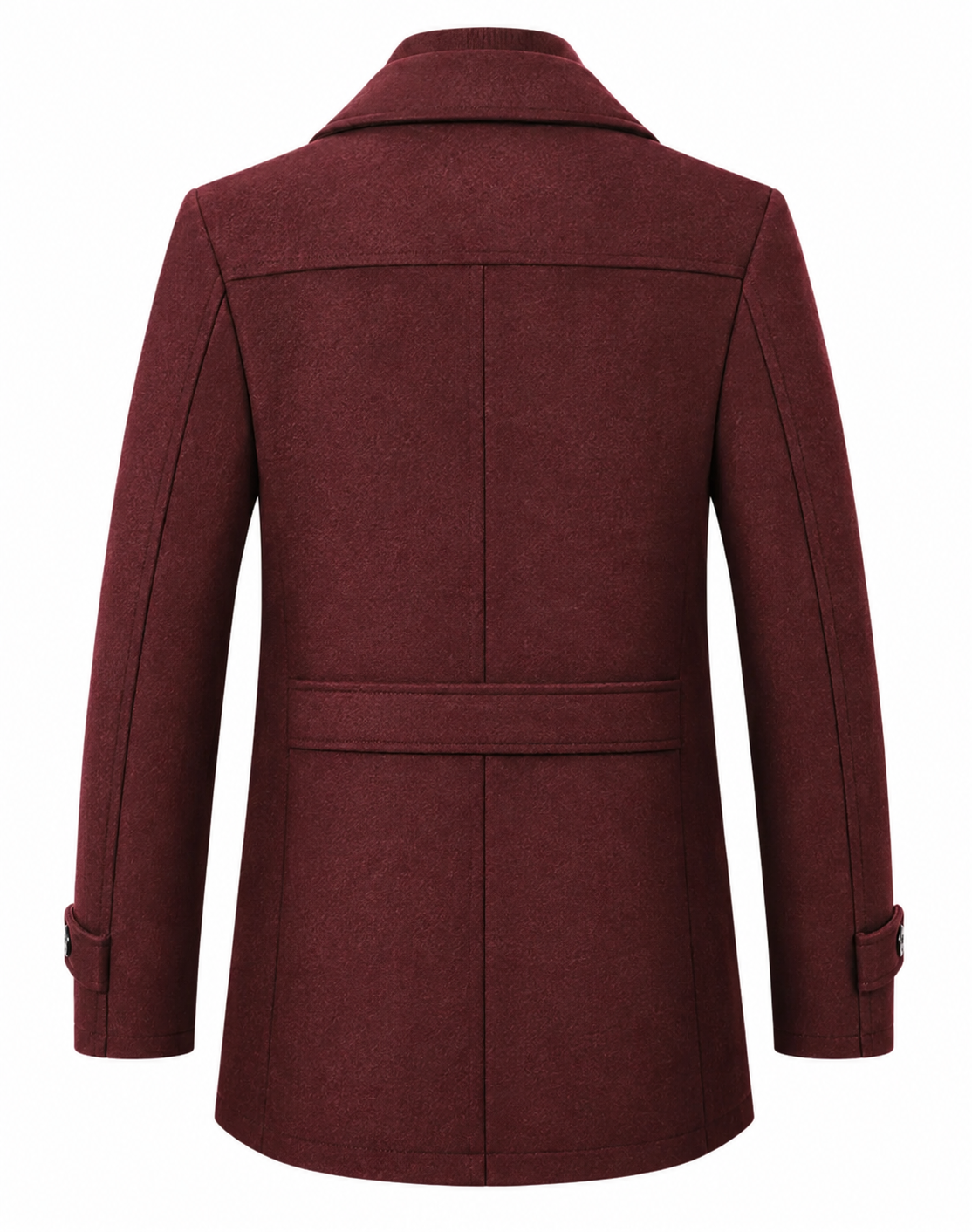 Men's winter coat side view