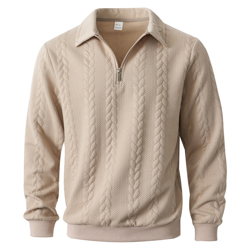Quarter-zip sweatshirt back view