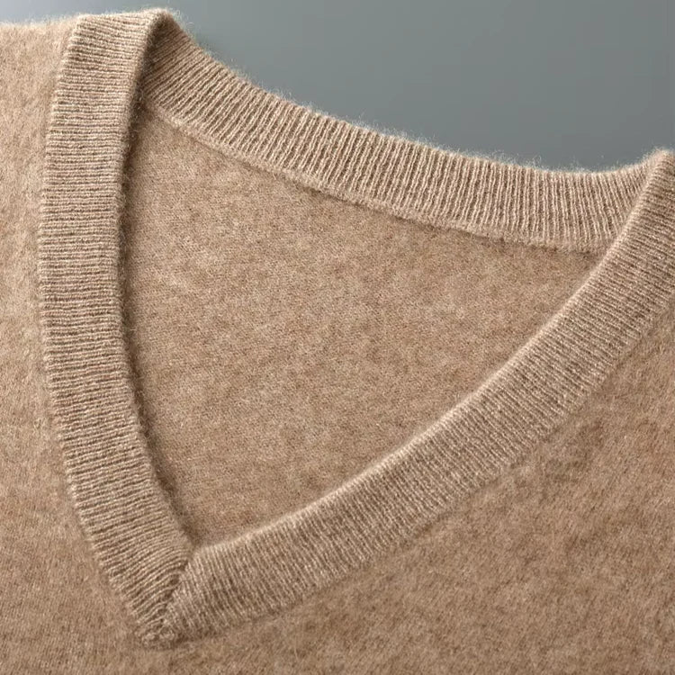 Men's sweater vest back view