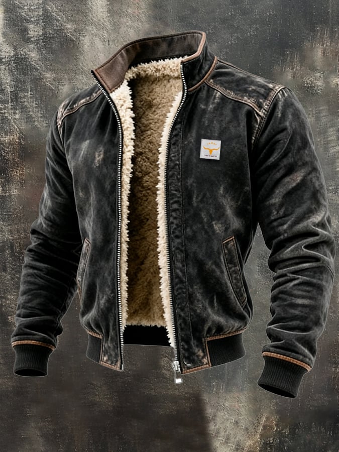 Padded casual jacket front view
