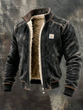 Padded casual jacket front view