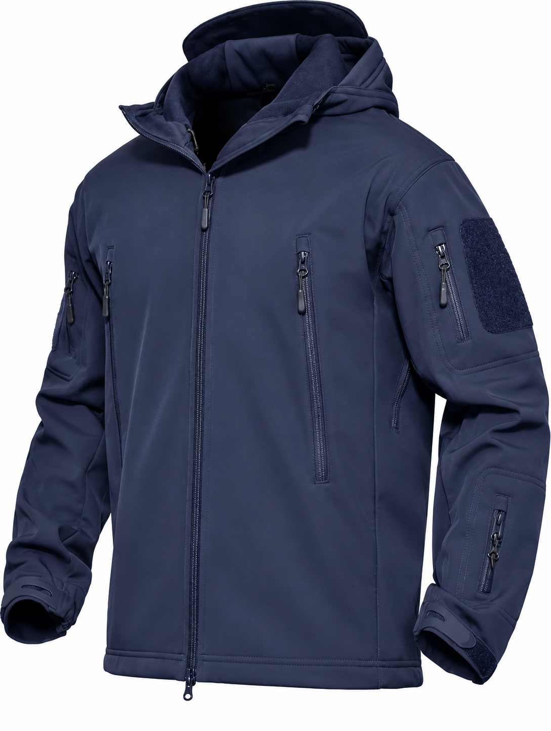 Jacket side view on model