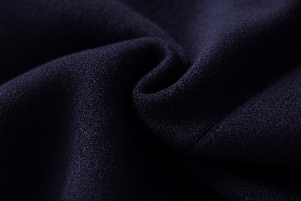 Wool overcoat back view