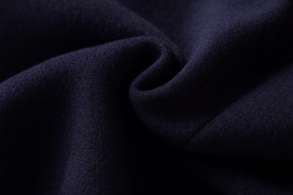 Wool overcoat back view