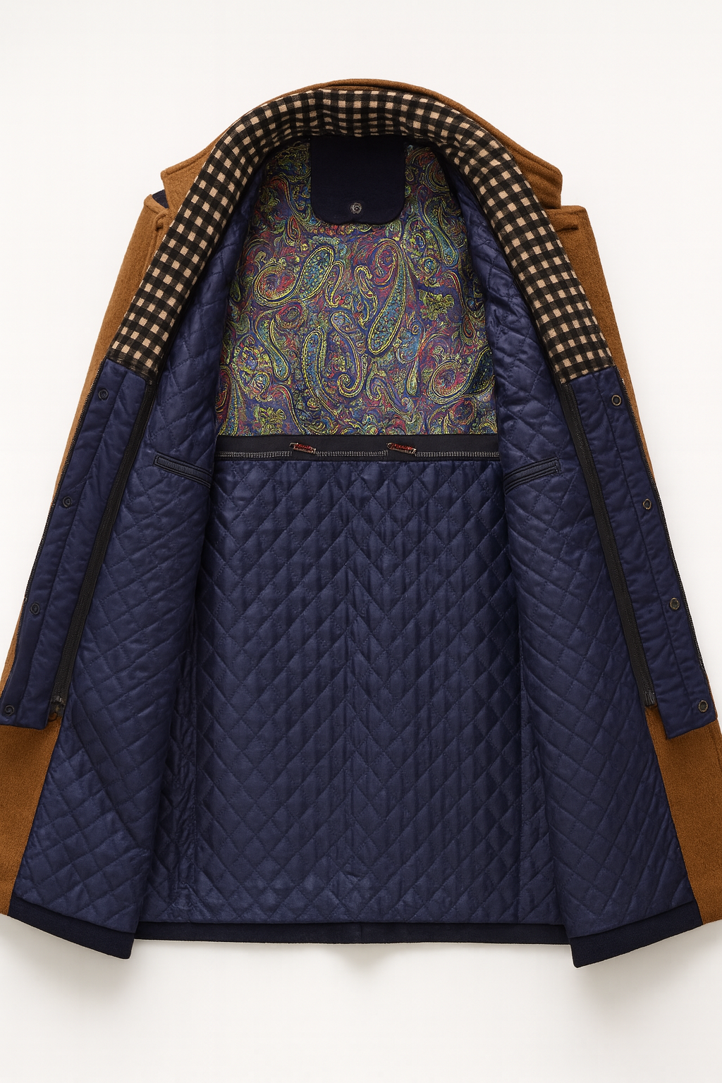 Overcoat interior lining detail