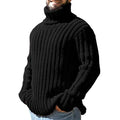 Men's roll neck jumper styled with jeans