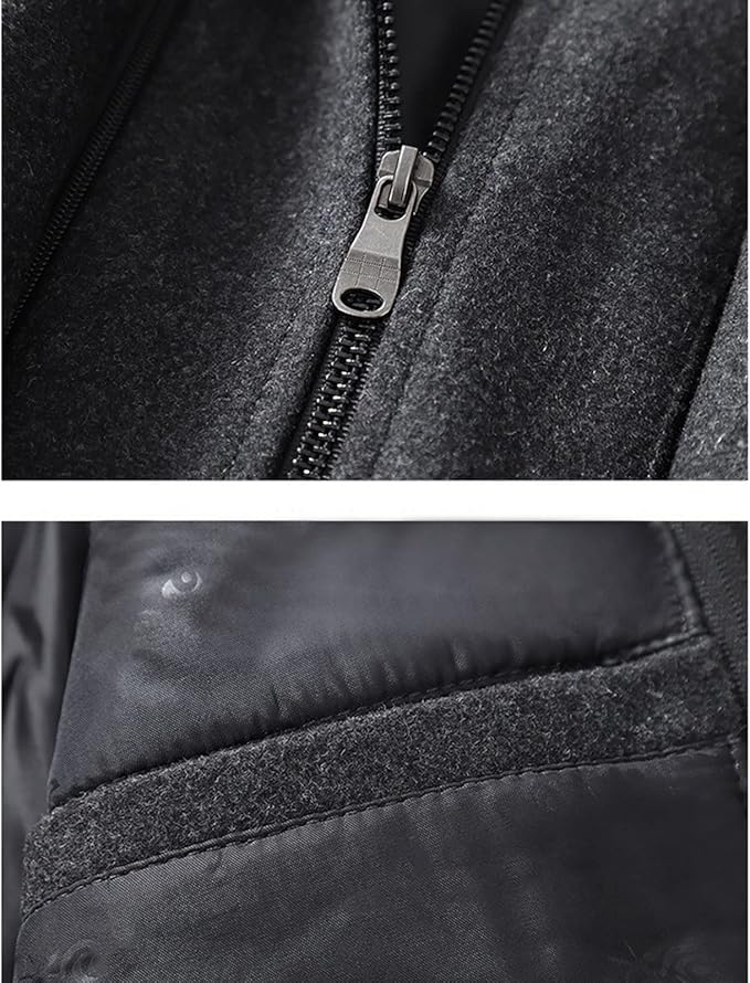 Men's winter overcoat full length view