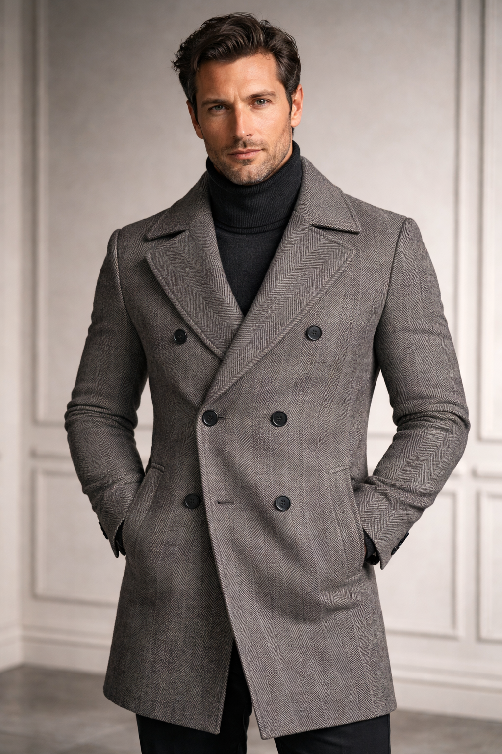 Full length view of overcoat