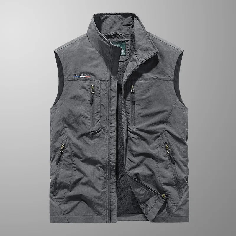 Men's bodywarmer full length view