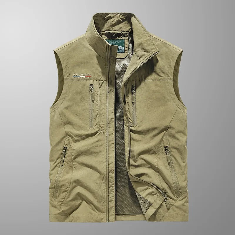 Men's bodywarmer product flat lay