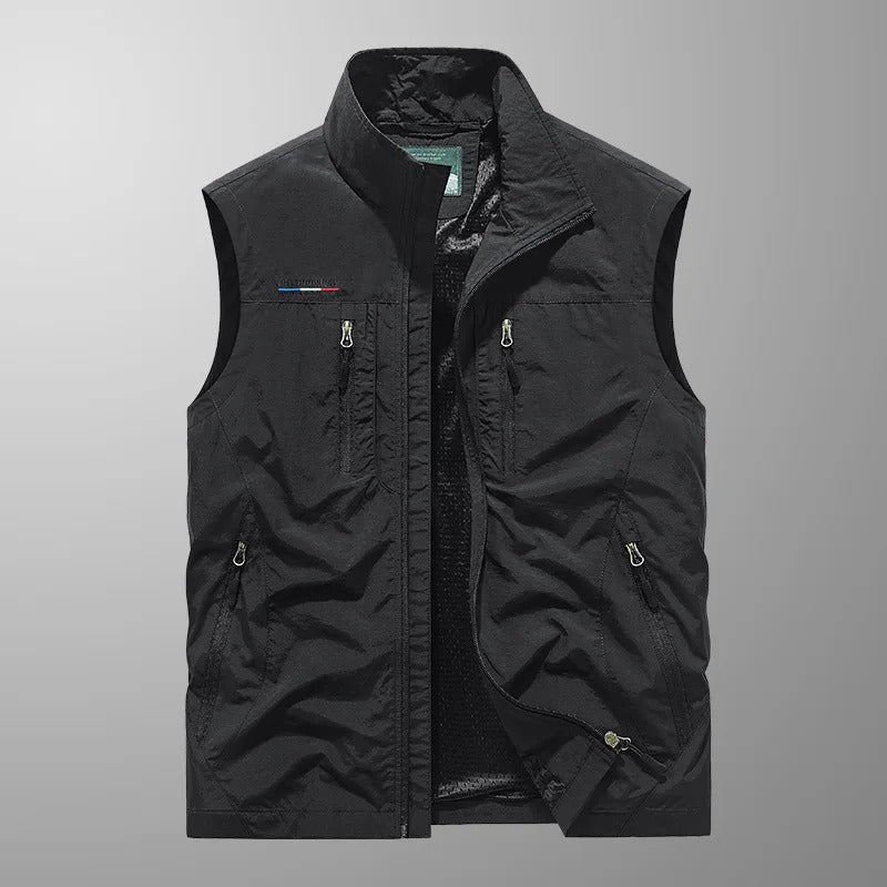 Men's bodywarmer fabric detail
