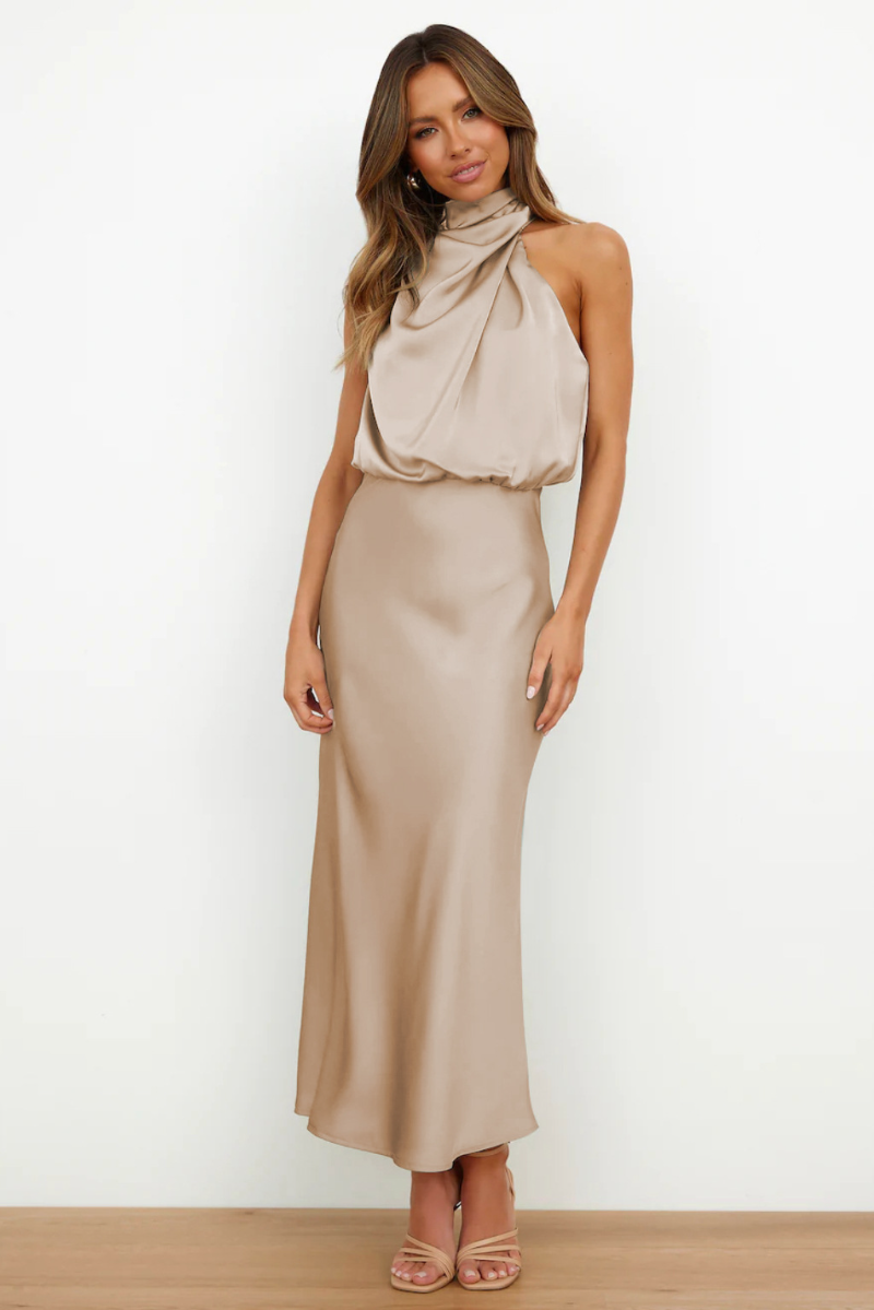 Midi dress back view