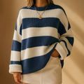 Striped knit jumper back view