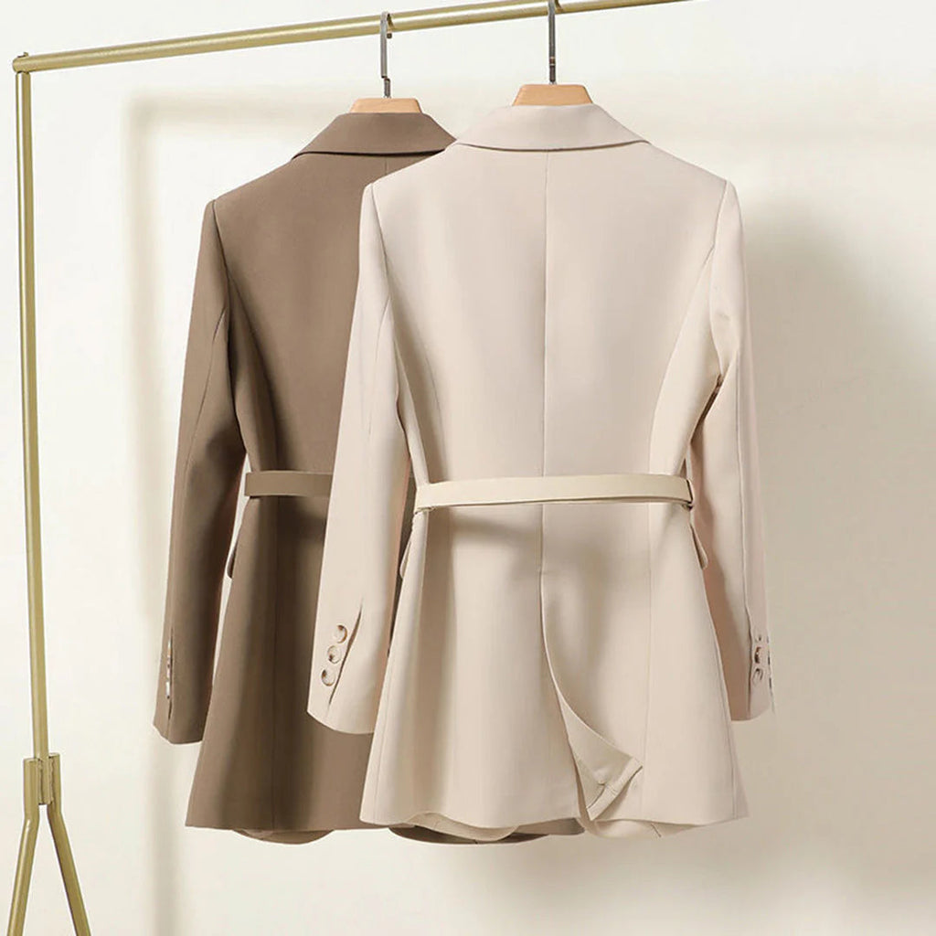Long blazer side view