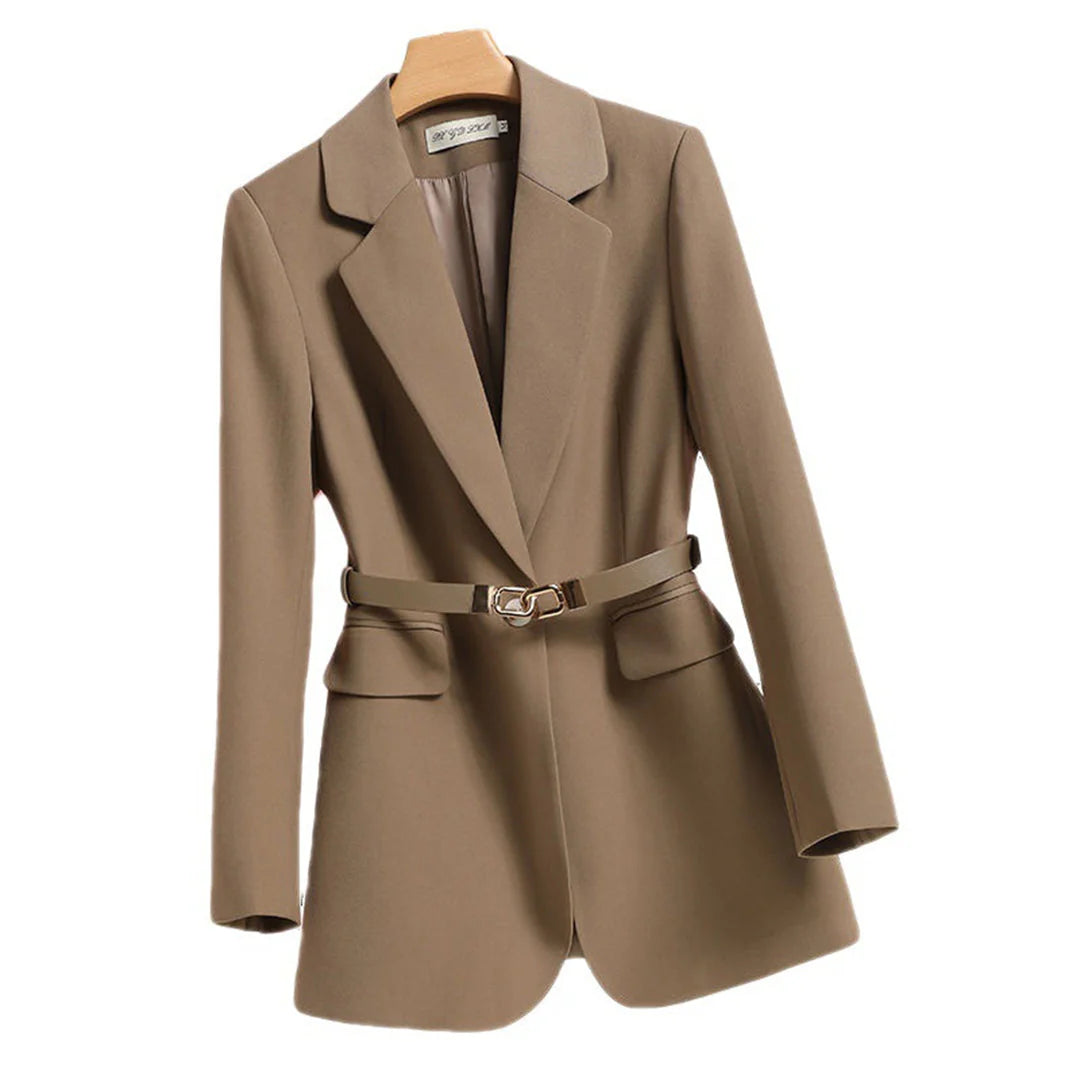Blazer fabric and fit detail