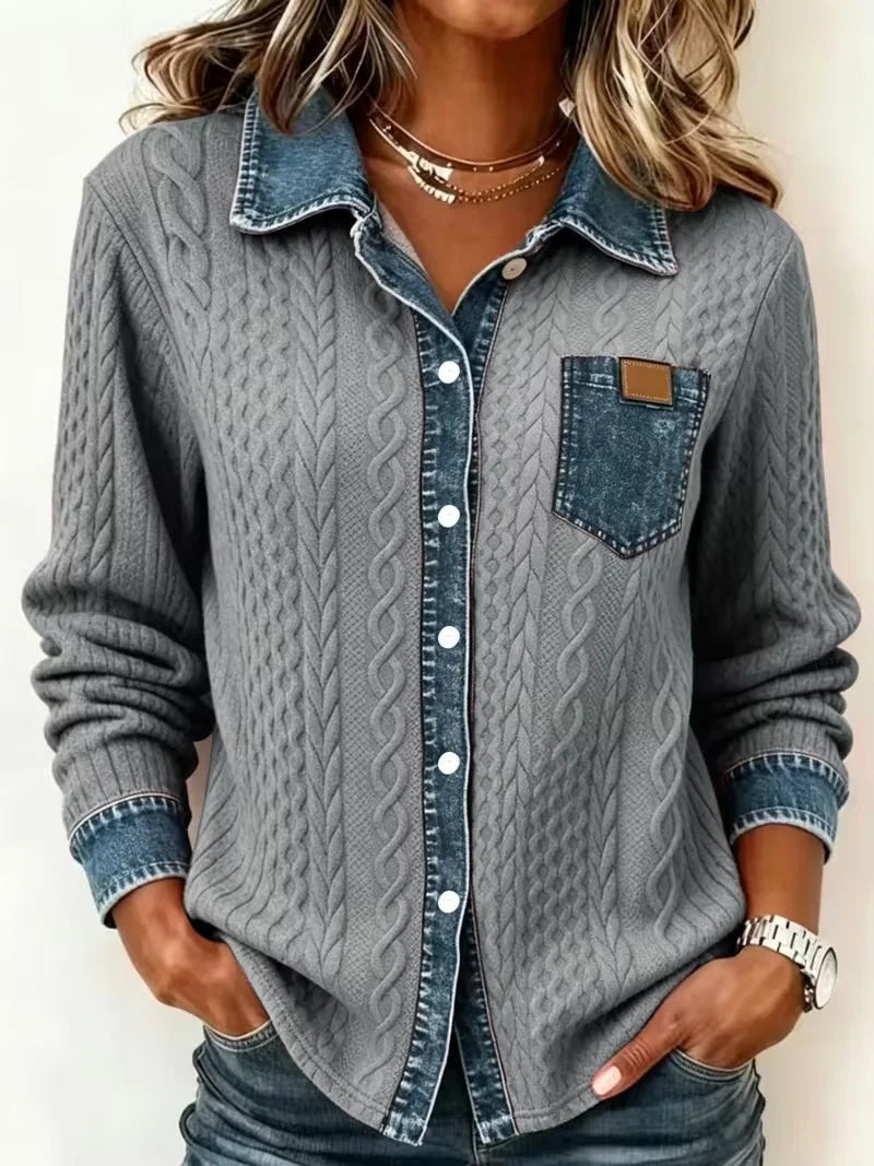 Cardigan sleeve and cuff detail