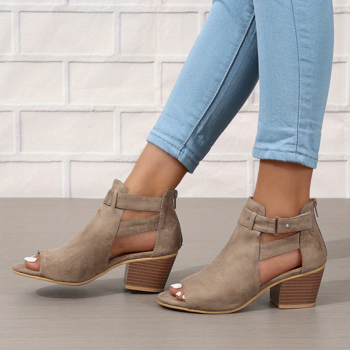 Ankle boots styled with an outfit