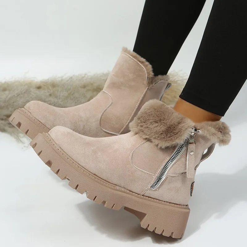 Women's winter boots in brown