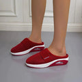 Pair of cushioned slippers front view