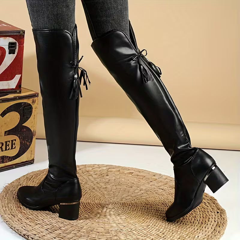 Close-up of boot sole and heel