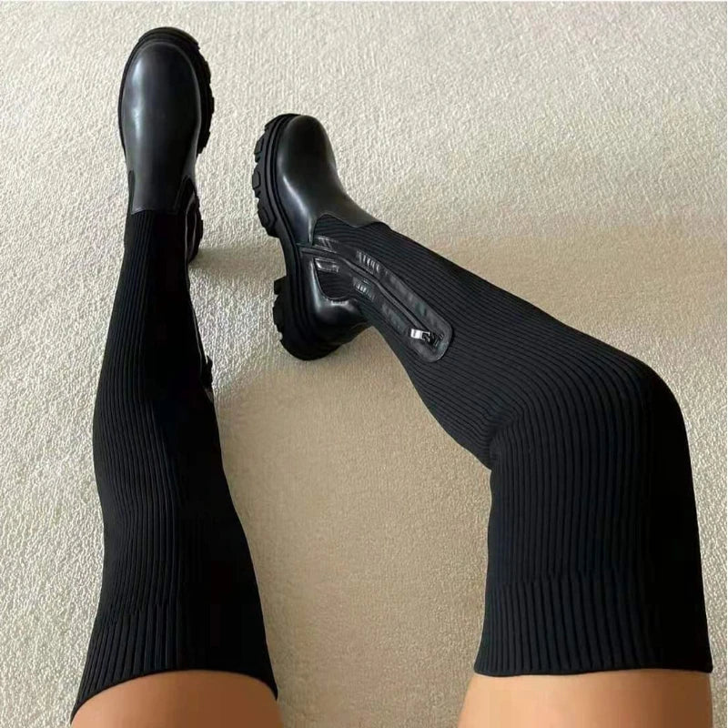 Boots showing wide toe box shape