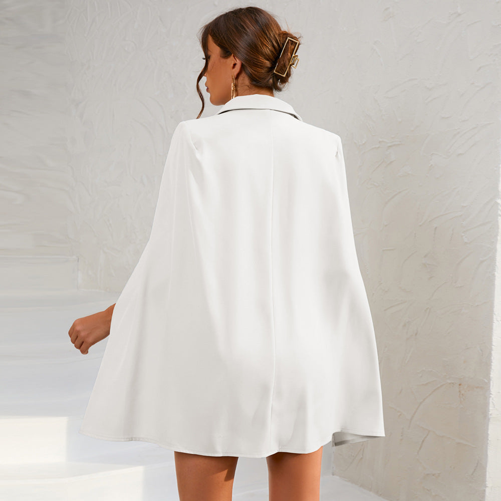 Tailored blazer dress close-up
