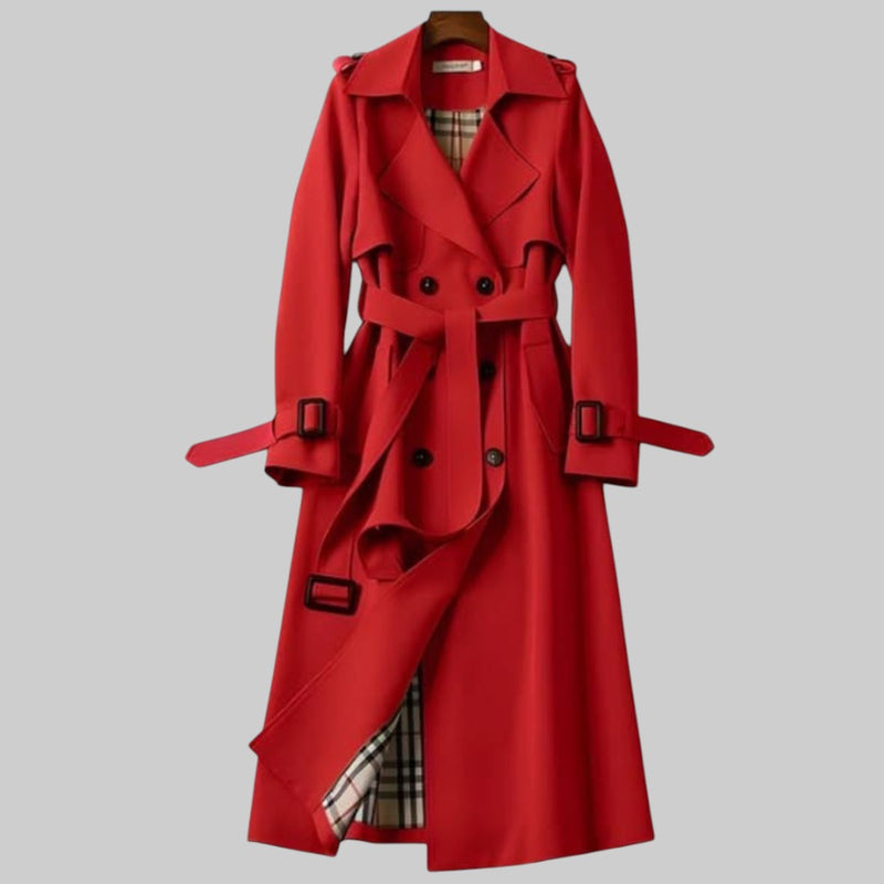 Trench coat styled with casual outfit