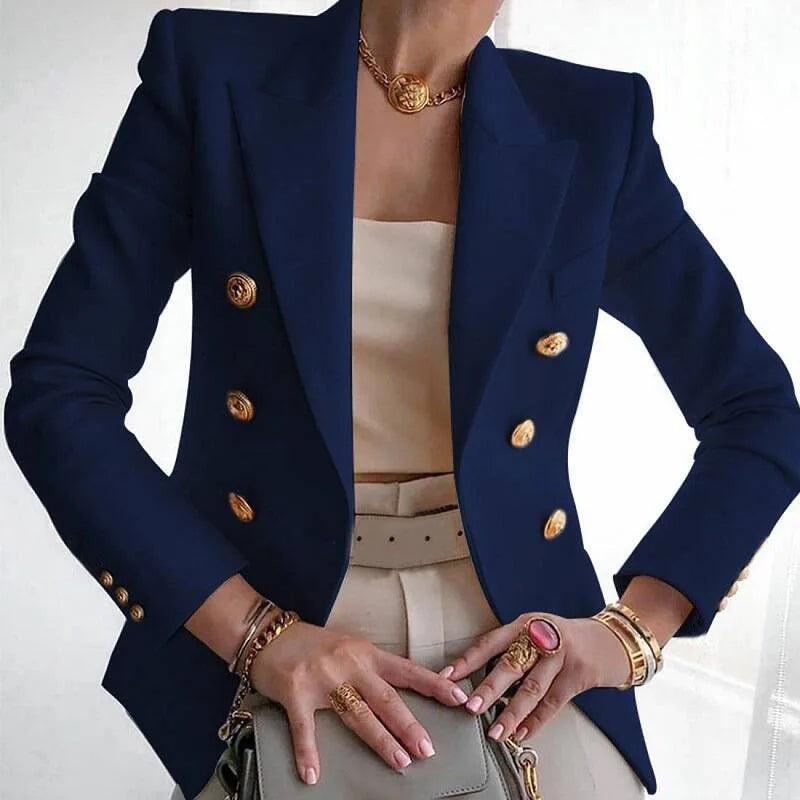 Blazer button cuff detail close-up