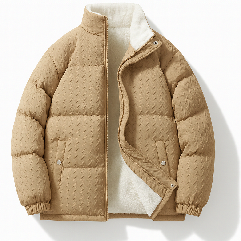 Puffer jacket back view