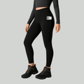 High-waisted stretch leggings side view