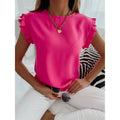 Women's lightweight short sleeve blouse front view