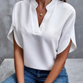 Short sleeve blouse front view