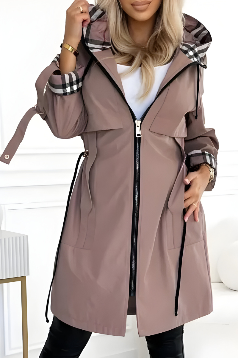 Lightweight parka front view