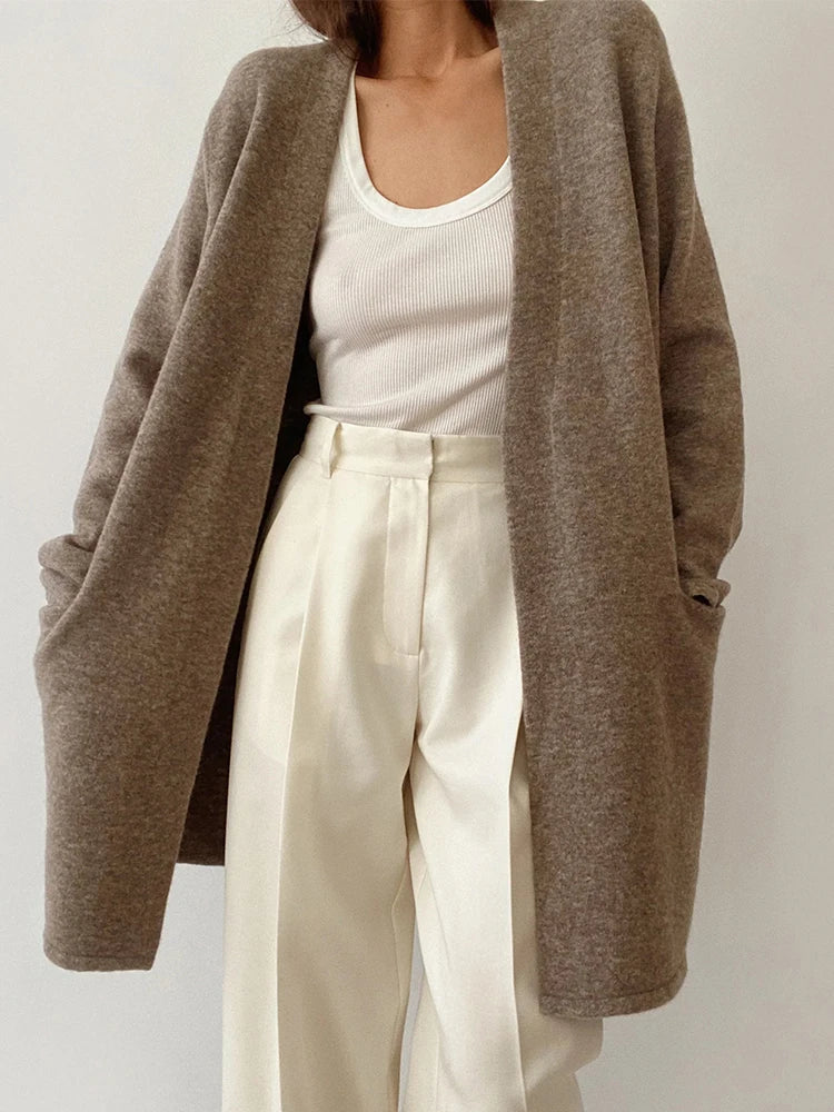 Cardigan in brown colour