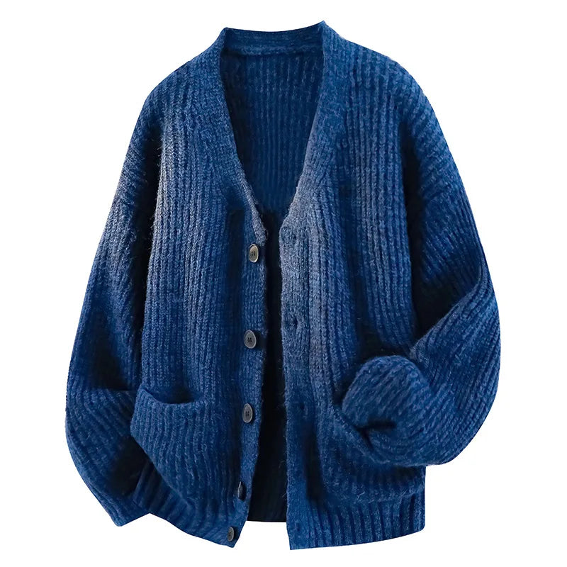 Knit cardigan back view