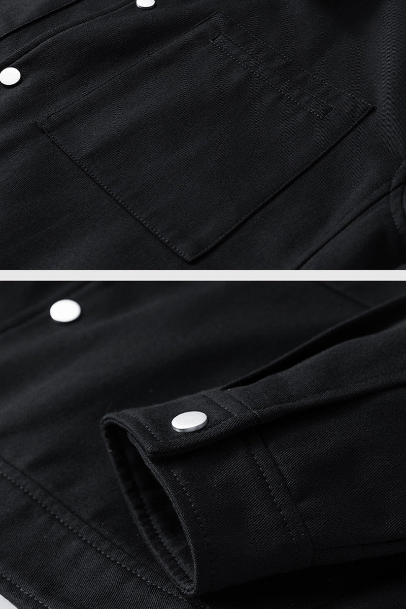 Jacket styled with a T-shirt
