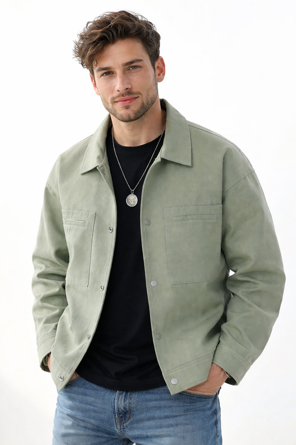Jacket styled in an outdoor look