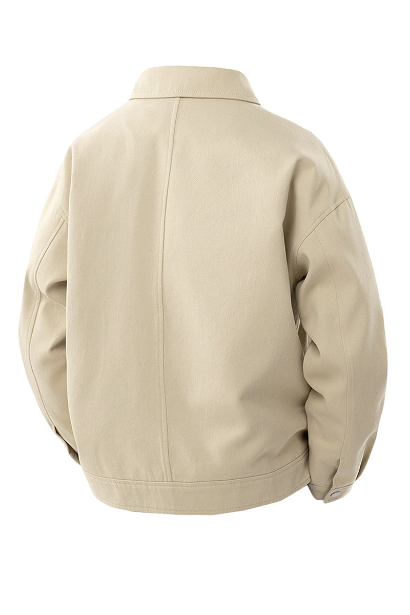 Oversized jacket back view