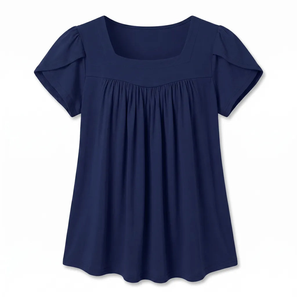 Puff sleeve blouse back view