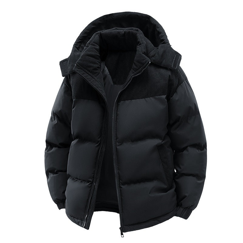 Quilted puffer jacket back view