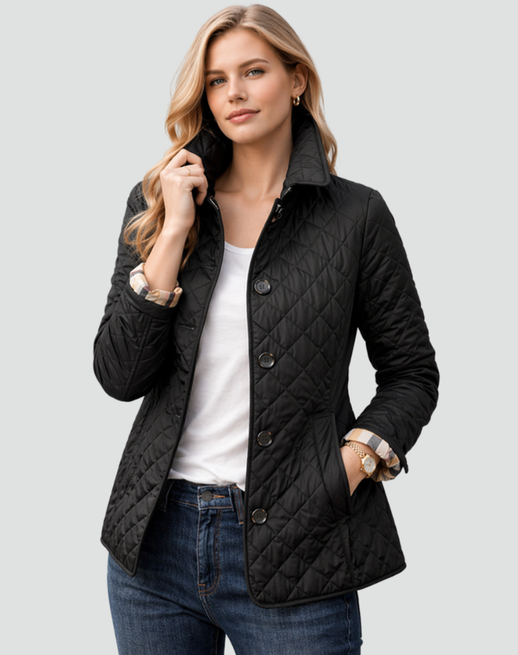 Quilted jacket back view
