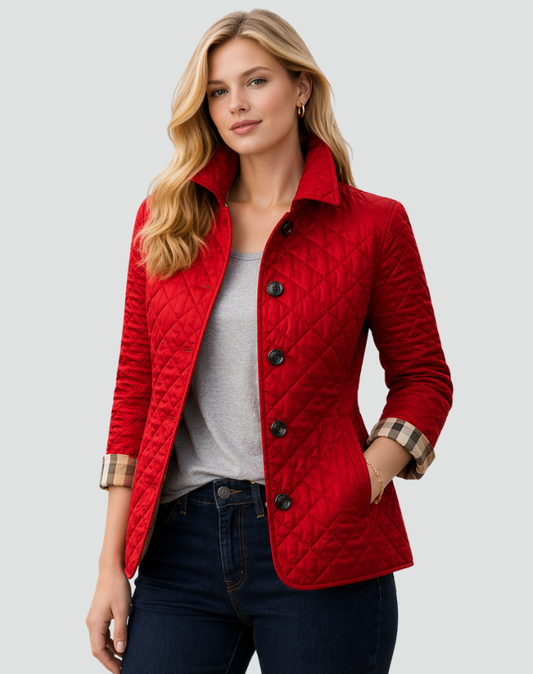 Quilted jacket full length view